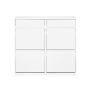 Shoe cabinet 98x19x95cm., white
