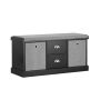 Hallway bench 100x35x50cm., black/gray