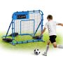 Futbola bumbu atsitiena tīkls VEVOR DKS-372b, Regulējams leņķis, 119,5 × 113,5 × 142 cm