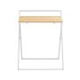 Folding desk 63x45x77cm., white/light brown