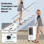 Evaporative air cooler, 3 in 1, Grey, 25.5 × 22 × 59 cm