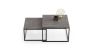 Concrete design coffee table Twin 70x70x42cm / 60x60x36 cm, dark gray