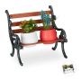 Puķu statīvs-soliņš Relaxdays, S izmērs, 2–3 podiem, 24,5 × 20,5 × 17,5 cm