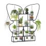 Set of 2 flower stands, 6 tiers, 12 shelves, 4 hooks, 87 × 26 × 185 cm