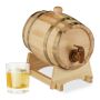 Dzērienu muca Relaxdays ar statīvu un krānu, 1,25 l, 23 × 16 × 25,5 cm