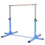 Gymnastics crossbar, adjustable height, Blue, 200 × 121 × 91–150 cm