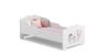 Children's bed Anna with mattress 164 cm x 85 cm x 63 cm, princess with unicorn