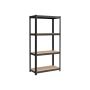 Storage shelf 160 x 80 x 40cm, black
