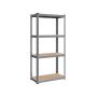Storage shelf 40x80x160cm., gray/light brown