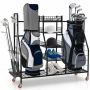 Golf equipment rack, 4 shelves, 120.65 × 38.1 × 105.41 cm