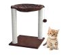 Scratching post with hammock, brown