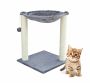 Scratching post with hammock, light grey
