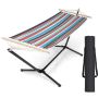 Hammock, with metal stand, 299.72 × 99.06 cm