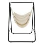 Hammock chair swing, With stand, Sand/gray, 125 × 165 × 114 cm