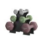 SONGMICS dumbbell set with holder, 6 pieces