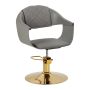 Hidraulinė kirpyklos kėdė Hair System Halo, pilka, aukštis 40-50 cm