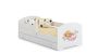 Children's bed Luk with drawer, mattress and barrier protection 144 cm x 77 cm x 56 cm, mermaid