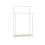 Clothes rack 39.6x98.5x156.8cm., white/light brown