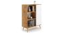 Cabinet Fondi 116.4x90x40 cm, natural wood/white