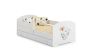 Children's bed Luk with drawer, mattress and barrier protection 164 cm x 85 cm x 63 cm, elephant