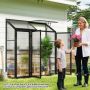 Walk-in greenhouse, left, 180 × 52 × 190 cm