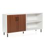 Sideboard, 2 open compartments, 2 doors, 148 × 75 × 40 cm