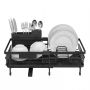 SONGMICS dish dryer, Pull-out, Black, 46.5–30.2 × 29.6 × 14 cm