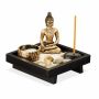 Интерьерная декорация Relaxdays 10029936.0, Kare-San-Sui с Буддой, 12,5 × 11,5 × 12,5 см
