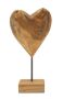 Interjera skulptūra DOBU, sirds formas, 20 × 37 × 12 cm