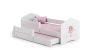 Children's double bed Fala with mattress and safety barrier 164x85x63 / 145x80x15cm, princess with wings