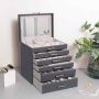 Jewelry box JBC138G01, gray