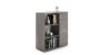 Concrete design cabinet Fondi 103.4x90x40 cm, dark gray