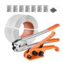 Комплект для обвязки лентой VEVOR CL-PP1000, 975 м, 1000 скреп, 50 уголков