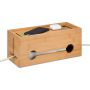 Kabeļu organizēšanas kaste Relaxdays, 2 kontaktligzdām, 34,5 × 14 × 14 cm