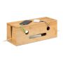 Kabeļu organizēšanas kaste Relaxdays, 2 kontaktligzdām, 42 × 15,5 × 16 cm