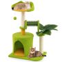 Cat Scratching Post, 2 Scratching Posts, Green, 48 × 33 × 79 cm