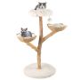 Cat scratching post, 2 wicker baskets, Ø 61 × 122 cm
