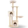 Cat scratching post, 6 layers, 2 houses, Ø 58 × 152 cm