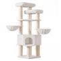 Cat scratching post FEANDREA, Multi-level, 55 × 186.7 × 55 cm