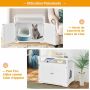 Cat litter box cover, With adjustable partition, 80.01 × 180.34 × 53.34 cm
