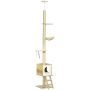 Cat house PawHut 40x40x260cm., light brown/white