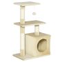 Cat house PawHut 50x30x81.5cm., beige