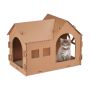 Домик для кошек с когтеточкой Relaxdays 10044675.0, 2 входа, 49 × 36 × 29 см