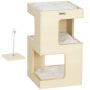 Cat house PawHut 34x34x60cm., light brown/white