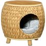 Cat house PawHut 44x43x42cm., light brown