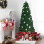 Christmas tree, 220 branches, 28 LED lights, Green, 81 × 180 × 81 cm