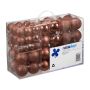 Ziemassvētku eglītes rotājumi Relaxdays 10027269_93, 100 gab, Brūni/sudraba