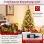 Christmas tree, 450 branch tips, 200 LEDs, 150 × 82 cm