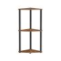 SONGMICS HOME LBC620K01 Corner Shelf, 3 Tiers, 27 × 70.6 × 38.3 cm