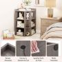 Corner shelf-cabinet, 9 cubes, 4 sockets, 2 USB ports, Gray, 51 × 71.5 × 86 cm